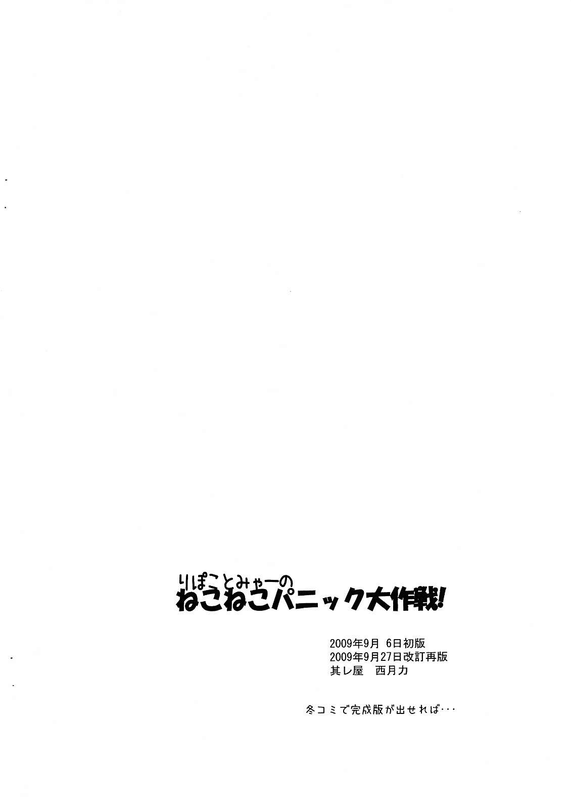 りぽことみゃーのねこねこパニック大作戦！ 仮の改 13ページ