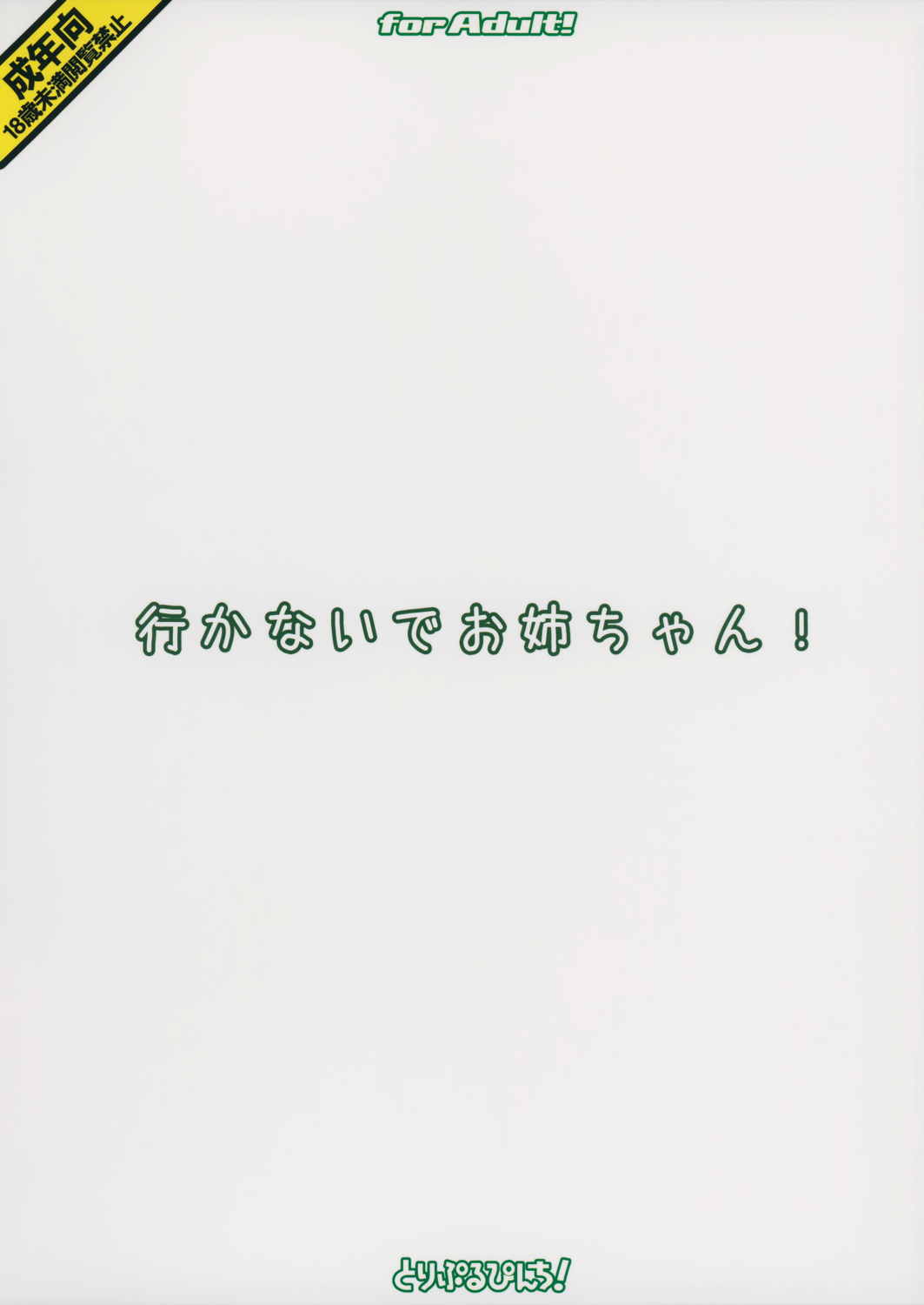 行かないでお姉ちゃん! 18ページ