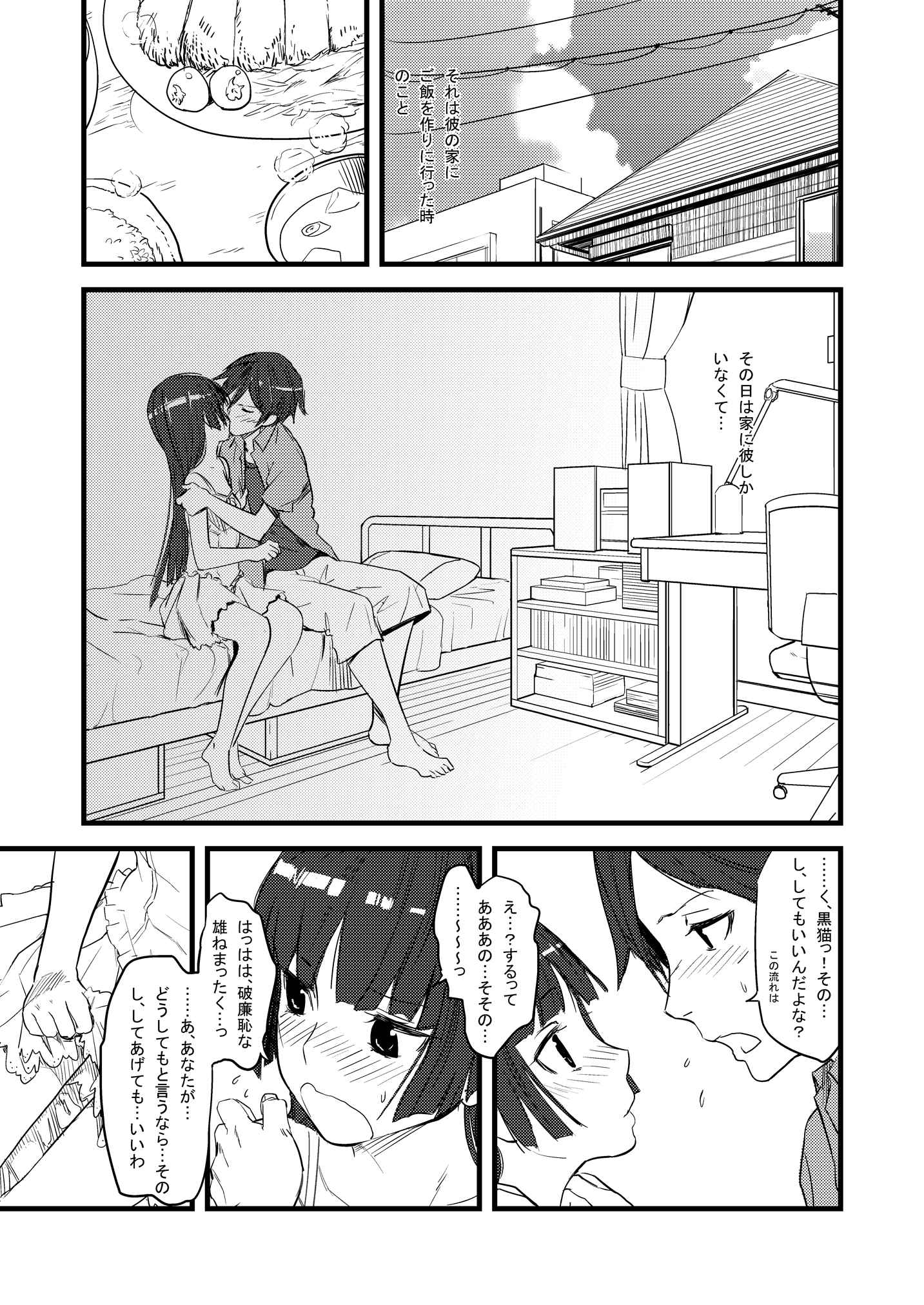 黒猫らいおんはーと 3ページ