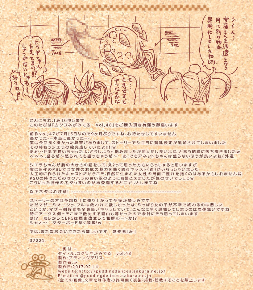 ファンタシースターフルカラー同人エロCG集vol48 2ページ