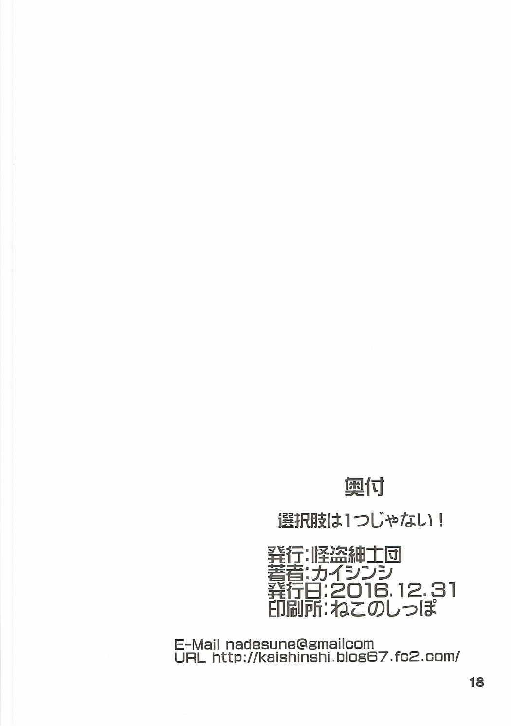 選択肢は1つじゃない！ 17ページ