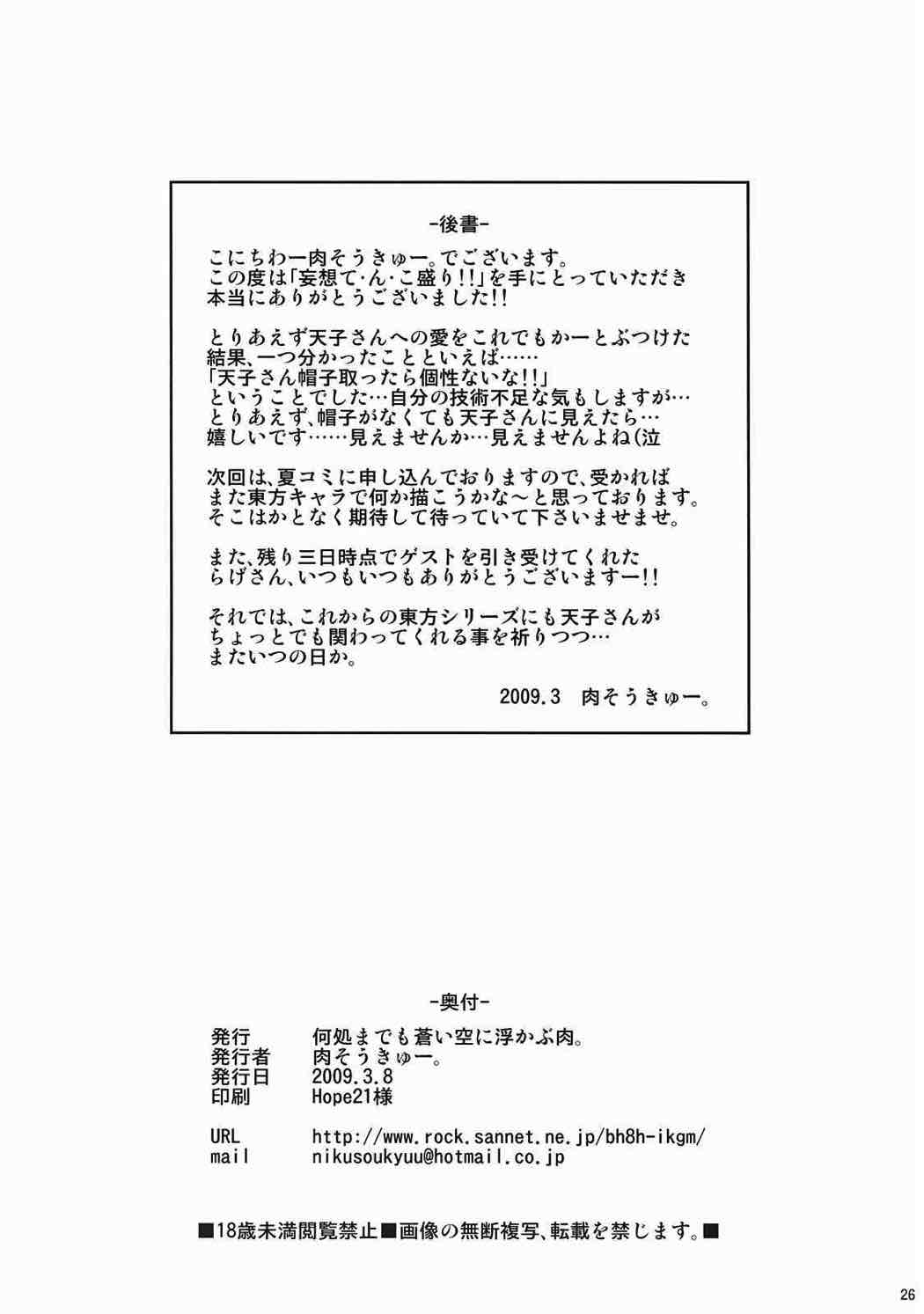 妄想て・ん・こ盛り!! 25ページ