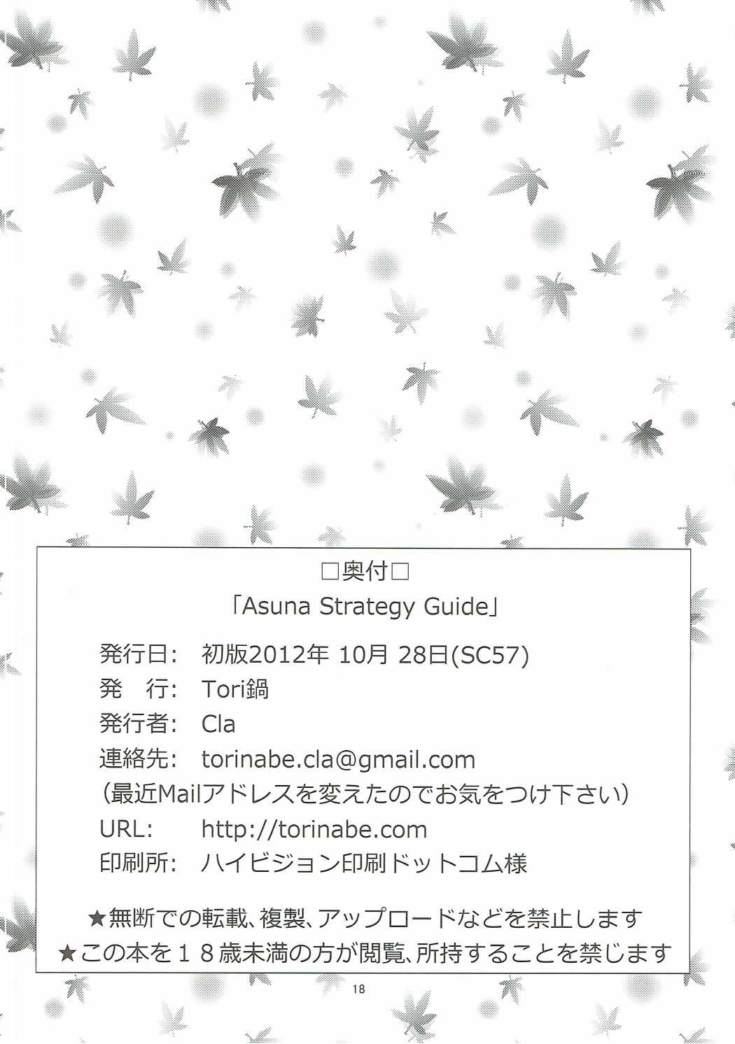 Asuna Strategy Guide 17ページ