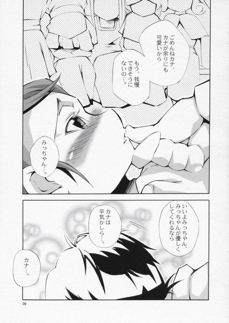 ある日、我慢できなくなったみっちゃんがカナとニャンニャンするというような妄想をマンガにした本。 8ページ