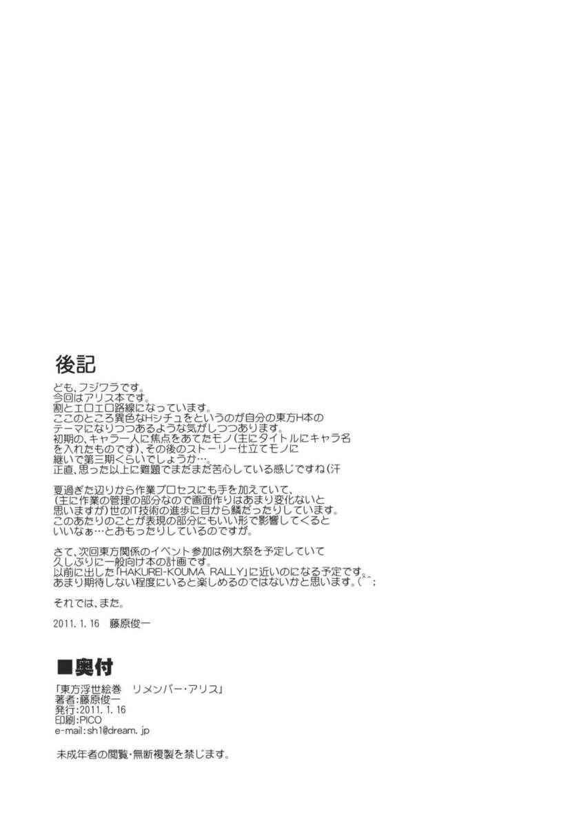 東方浮世絵巻「リメンバー☆アリス」 25ページ