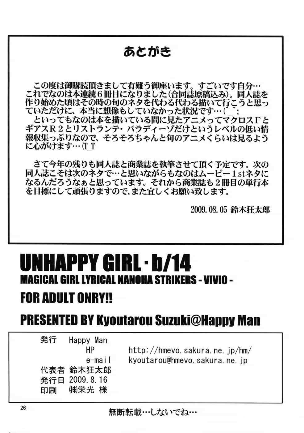 UNHAPPY GIRL・b14 25ページ