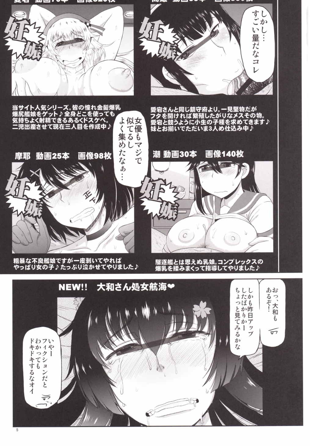 戦艦大和子宮攻略作戦 キモオタ提督の雄肉主砲で精子徹甲弾弾着カットイン♪大和さんと遺伝子掛け合わせ 6ページ