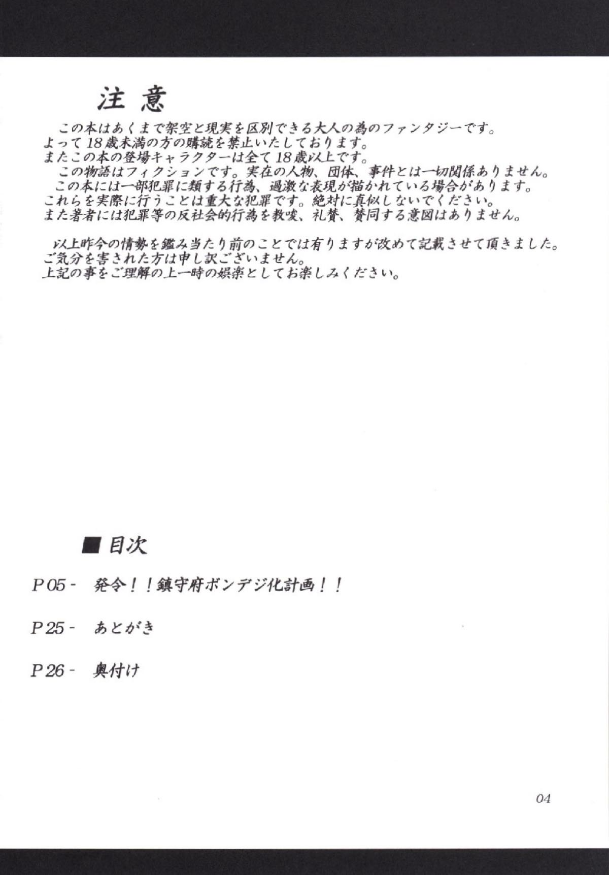 発令!! 鎮守府ボンデジ化計画!! 3ページ