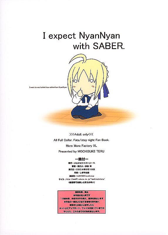 I expect NyanNyan with SABER!! 14ページ