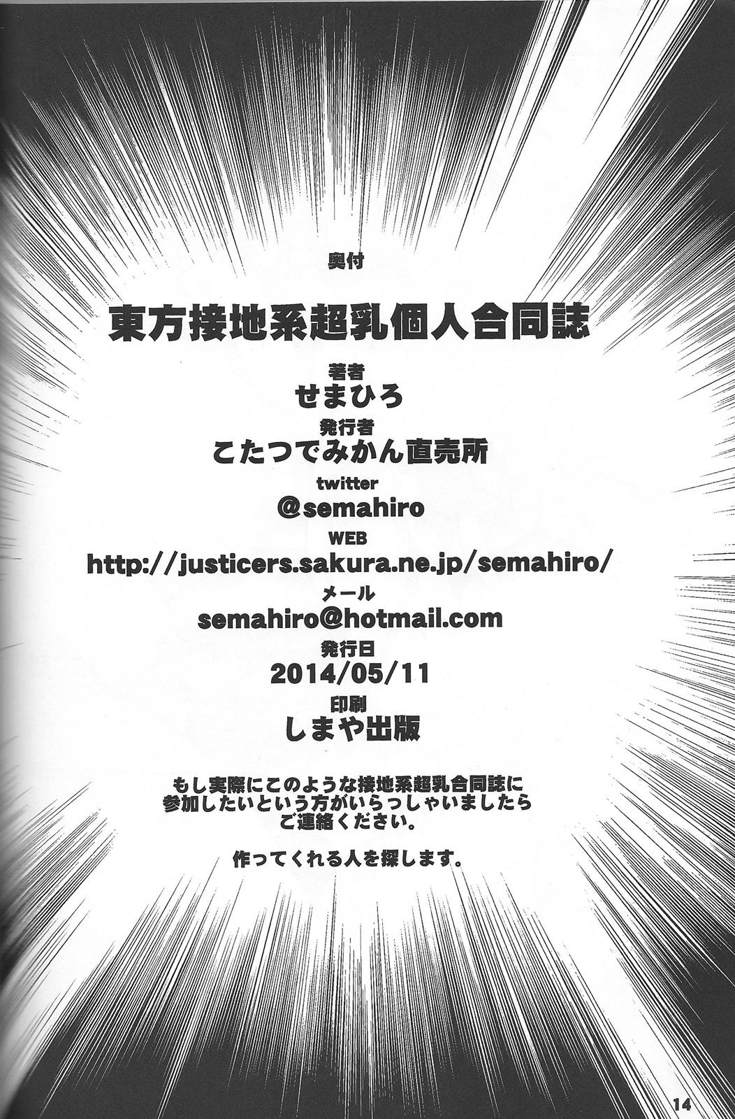 東方接地系超乳個人合同誌 13ページ