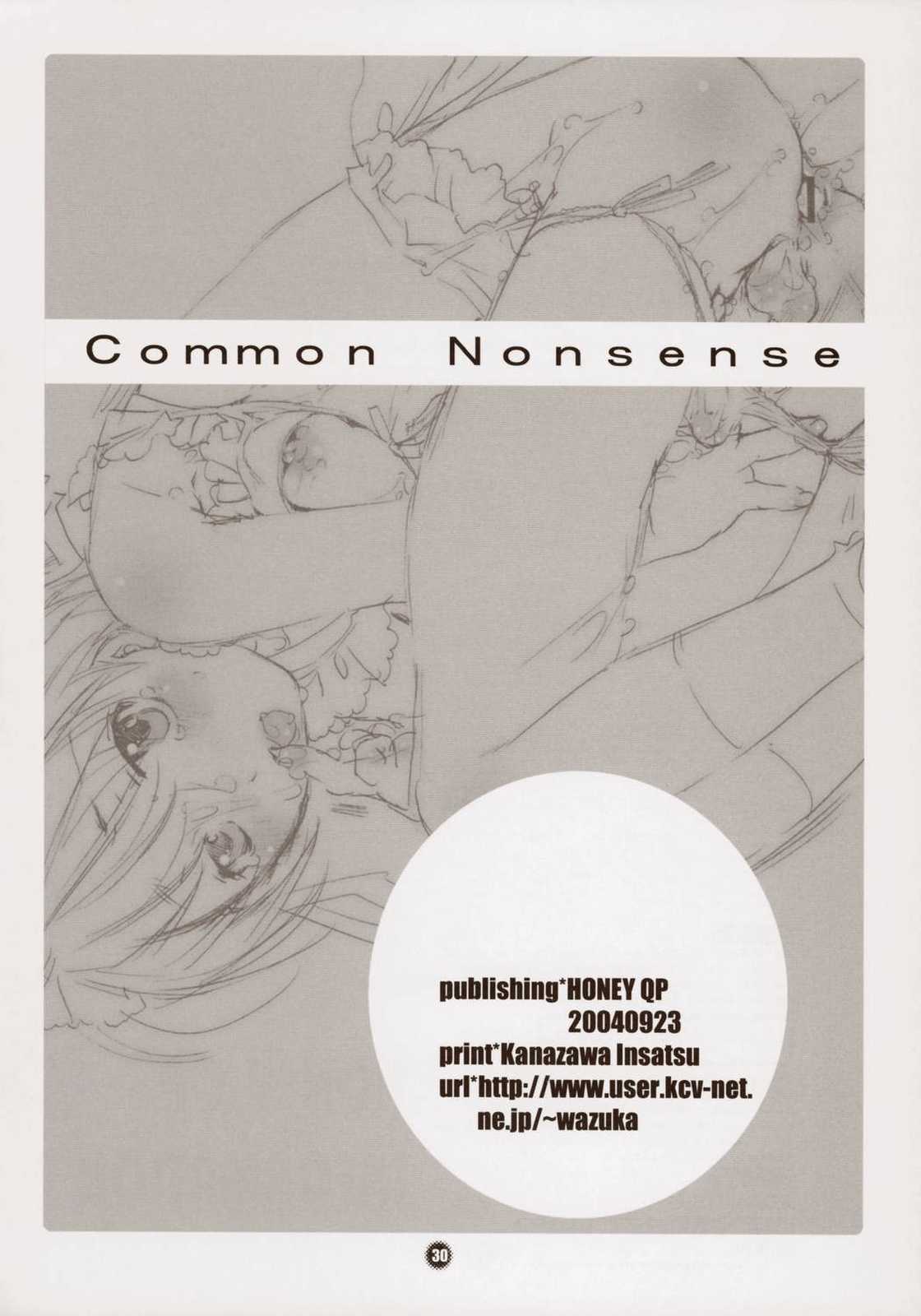 Common Nonsense 30ページ