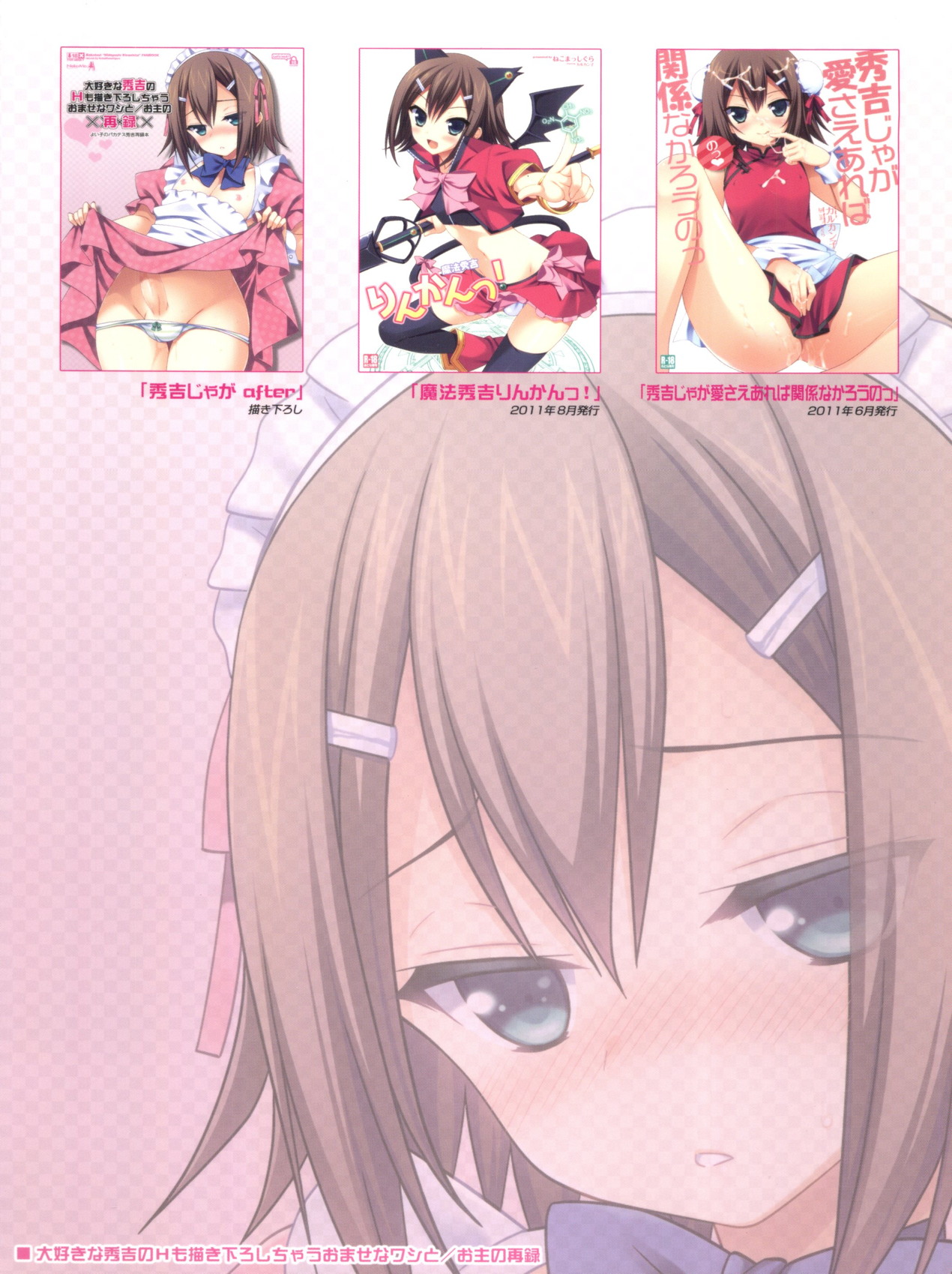 大好きな秀吉のHも描き下ろしちゃうおませなワシとお主の再録 54ページ