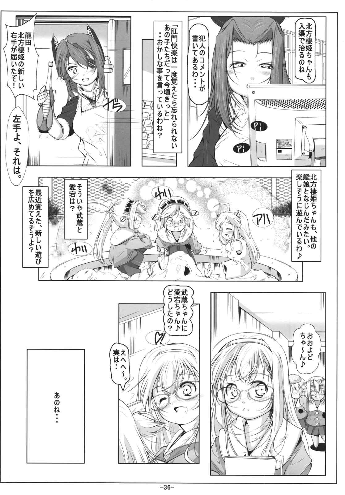 ロリ武蔵&ロリ愛宕ちゃんは最肛級オナホ 38ページ