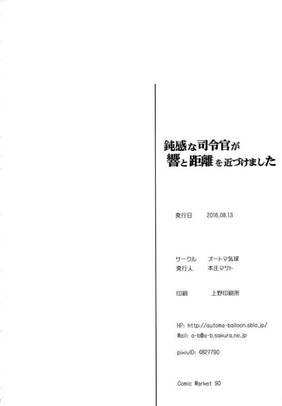 鈍感な司令官が響と距離を近づけました 20ページ